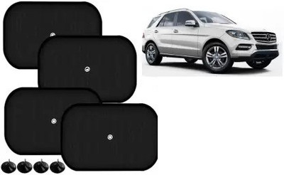 FINCOSTA Side Window Sun Shade For Mercedes Benz ML(Black)