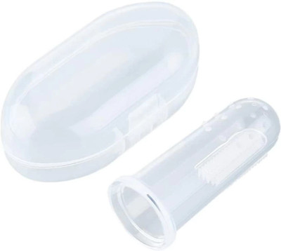 TEDRED Transparent Silicone Finger Brush with Box for Babies Ultra Soft Toothbrush