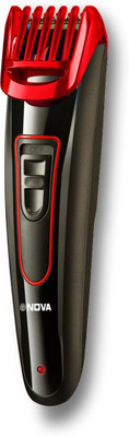 NOVA 1072 Fast Charge Titanium Coated USB Trimmer 45 min  Runtime 9 Length Settings(Black)