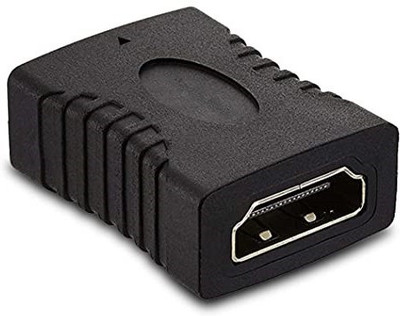 ANJO  TV-out Cable HDMI Female to Female Connector Adapter Coupler for HDTV/Plasma/TV/LED/LCD etc.(Black, For TV)