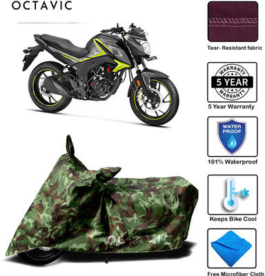octavic Waterproof Two Wheeler Cover for Honda(CB Hornet 160, Green)
