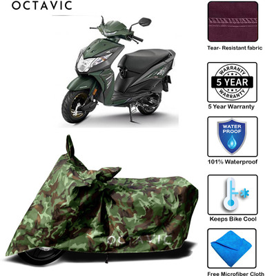 octavic Waterproof Two Wheeler Cover for Honda(Dio, Green)