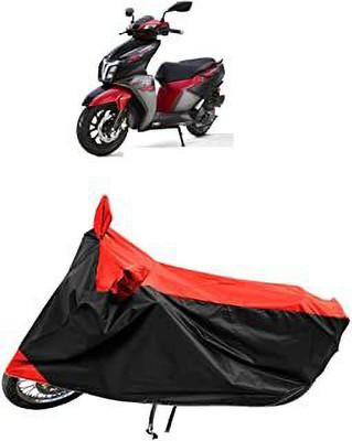 APNEK Two Wheeler Cover for TVS(NTORQ, Orange, Black)