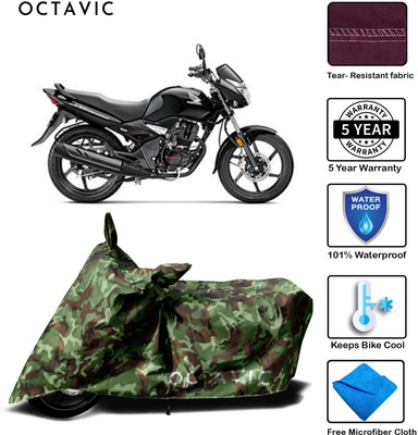 octavic Waterproof Two Wheeler Cover for Honda(CB Unicorn, Green)