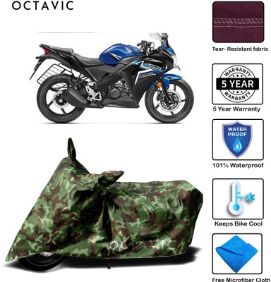 octavic Waterproof Two Wheeler Cover for Honda(CBR 150R, Green)