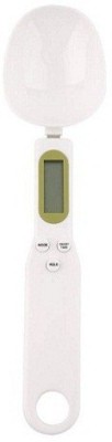 ELITEHOME Spoon Scale with LCD Display Electronic Weight Measure Scale for Kitchen, Floor Weighing Scale(White)