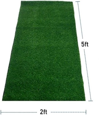 COMFY HOME Artificial Grass Door Mat(Green, Large)