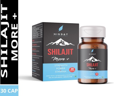 Nisbat Futurherbs Shilajit More+ Strength Power Stamina I Musli I Ashwagandha I Kaunch Beej 30caps