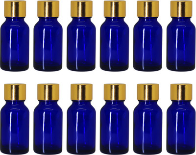 nsb herbals 15 ml Glass Bottle(Pack of 12, Blue)