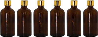 nsb herbals 100 ml Glass Bottle(Pack of 6, Brown)