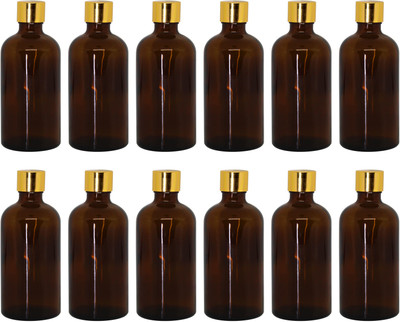 nsb herbals 100 ml Glass Bottle(Pack of 12, Brown)