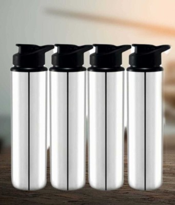 VISAXMI Stainless Steel Water Bottle For Fridge, Kids, Gym, Office, College, School 900 ml Bottle(Pack of 4, Silver, Steel)