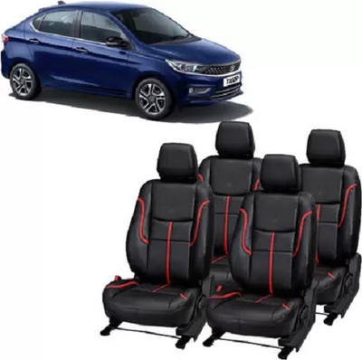 autodesign PU Leather Car Seat Cover For Tata Tigor(All Detachable Headrest, Mono Back Seat, With Back Seat Arm Rest, 5 Seater, 2 Back Seat Head Rests)