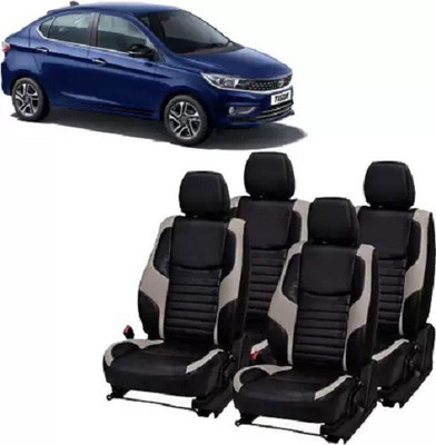 autodesign PU Leather Car Seat Cover For Tata Tigor(All Detachable Headrest, Mono Back Seat, With Back Seat Arm Rest, 5 Seater, 2 Back Seat Head Rests)