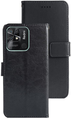 COVERBLACK Flip Cover for Mi Redmi 10 Power(Black, Magnetic Case, Pack of: 1)