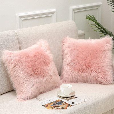 Catchyx Cart Microfibre Solid Cushion Pack of 2(Baby Pink)