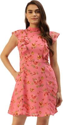 BRINNS Women A-line Pink Mini/Short Dress