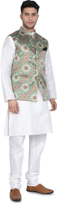 ARMAAN ETHNIC Men Kurta Churidar Ethnic Jacket Set