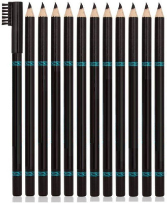 Latixmat BLACK MATTE FINISH WATER PROOF & LONG LASTING EYE BROW PENCIL(BLACK)