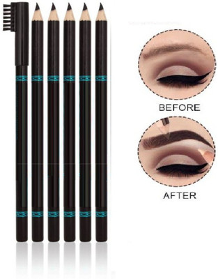 Latixmat Black Smudge-proof eyebrow pencil for perfectly defined brows set(black)