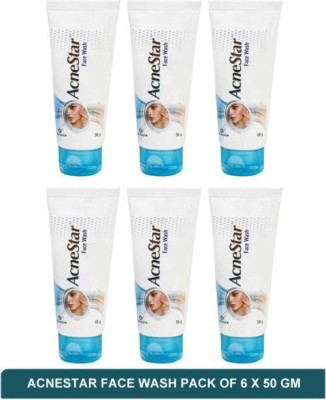 acnestar acnastar facewash pack 6*50gm (300gm) Face Wash(300 g)