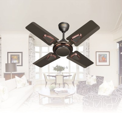 Almo Smoke Brown Atome Ultra high Speed 600 mm Anti Dust 4 Blade Ceiling Fan 600 mm Ultra High Speed 4 Blade Ceiling Fan(Smoke Brown, Pack of 1)