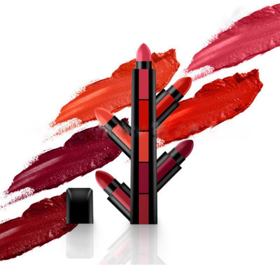MYEONG 5in1 Smudge Proof & Kiss Proof Multi Color Lipstick(multi color, 6 g)