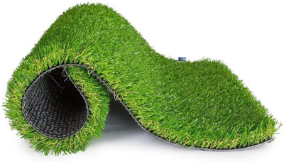 CLOUDNAP Plastic, Artificial Grass Door Mat(Green, Small)