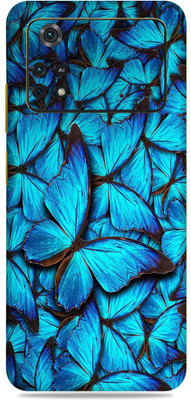 Gizmo Wraps Xiaomi Poco M4 Pro 4g, Blue Butterfly Mobile Skin(Multicolor)