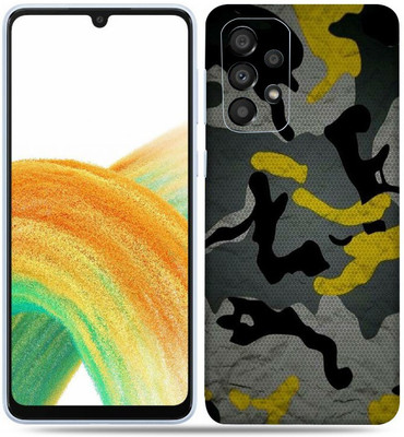 OggyBaba Samsung Galaxy A33 5g, Camouflage Yellow Mobile Skin(Multicolor)