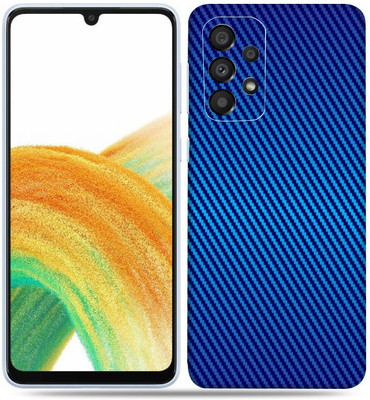 OggyBaba Samsung Galaxy A33 5g, Carbon Fiber Blue Mobile Skin(Blue)