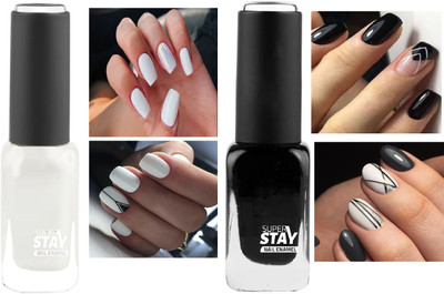 Latixmat Ultimate Glitter Nail Polish Smooth and perfect intense finish MULTICOLOR(Pack of 2)