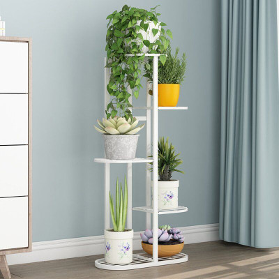 Bee Creative 5 Tier 6 Potted Stand-Multiple Planter Rack Plant Container Set(Metal)