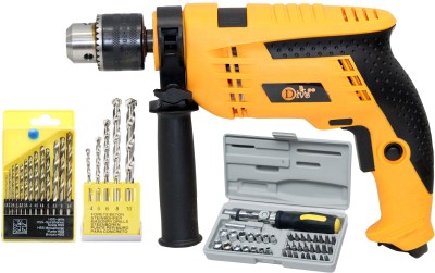 Digital Craft Divs Impact 13mm Hammer Drill Machine With Speed Control & Reverse Forward Button With Drill Bits Sets & 41Pc Screwdriver Socket Set Pistol Grip Drill(13 mm Chuck Size)