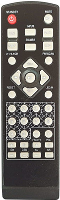 Akshita 2.1/5.1 CH Compatible For Home Theater System Remote Control ZEBRONICS Remote Controller(Black)
