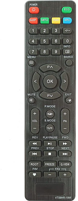BhalTech VT09HR-19W LED LCD Smart TV Compatible for  Haier Led Remote Controller(Black)