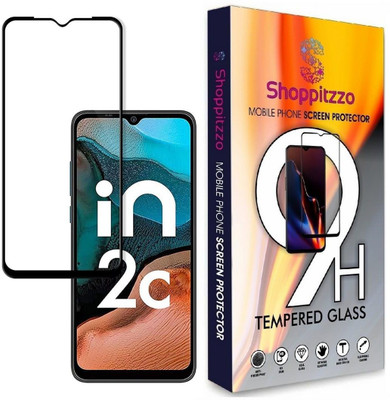 Shoppitzzo Edge To Edge Tempered Glass for Micromax in 2C(2022)/DuraGlass Tempered Glass/Full Screen Coverage-Edge to Edge/9H(Pack of 1)