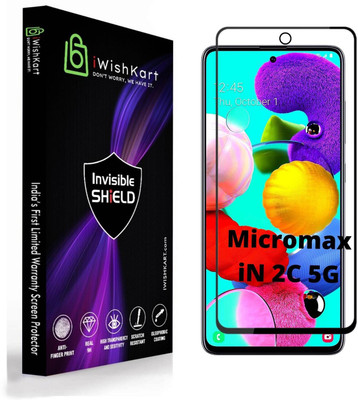iWishKart Edge To Edge Tempered Glass for Micromax iN2c 5G(Pack of 1)