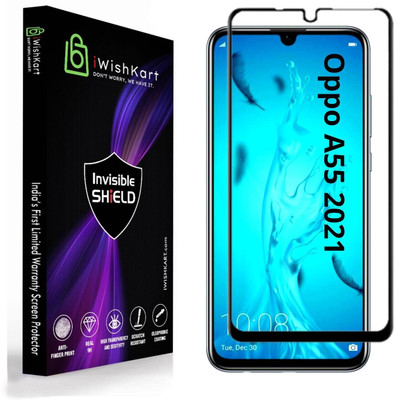 iWishKart Edge To Edge Tempered Glass for Oppo A55 2021(Pack of 1)