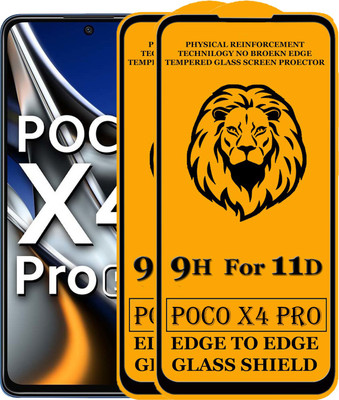 HQ Protection Edge To Edge Tempered Glass for Poco X4 Pro(Pack of 2)