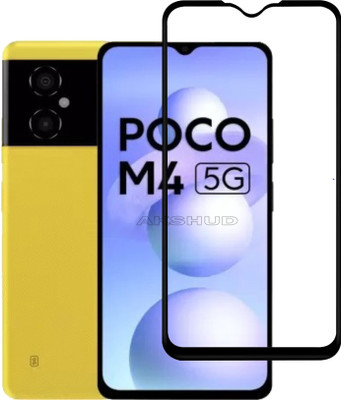AKSHUD Edge To Edge Tempered Glass for POCO M4 5G(Pack of 1)