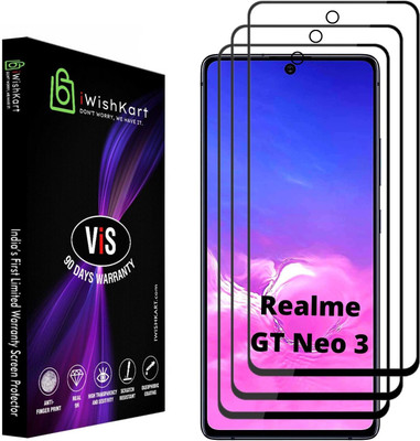 iWishKart Edge To Edge Tempered Glass for Realme GT NEO 3 5G(Pack of 3)