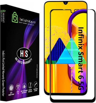 iWishKart Edge To Edge Tempered Glass for Infinix Smart 6 5G(Pack of 1)