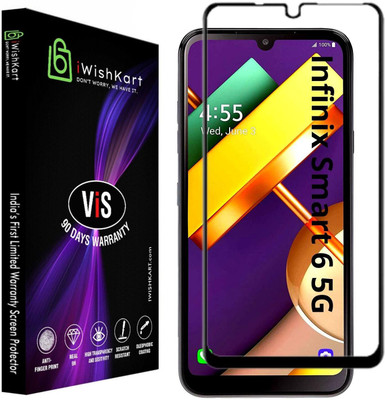 iWishKart Edge To Edge Tempered Glass for Infinix Smart 6 5G(Pack of 1)