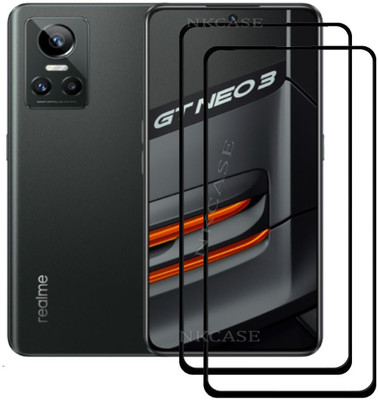 NKCASE Edge To Edge Tempered Glass for realme GT NEO 3, Realme GT NEO 3(Pack of 2)