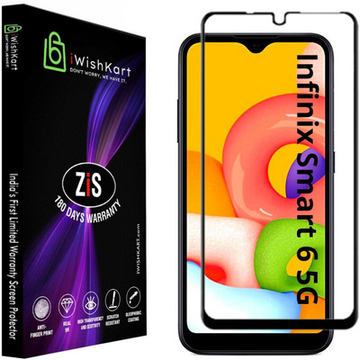 iWishKart Edge To Edge Tempered Glass for Infinix Smart 6 5G(Pack of 1)