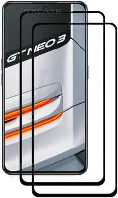 NKCASE Edge To Edge Tempered Glass for realme GT NEO 3, Realme GT NEO 3(Pack of 2)