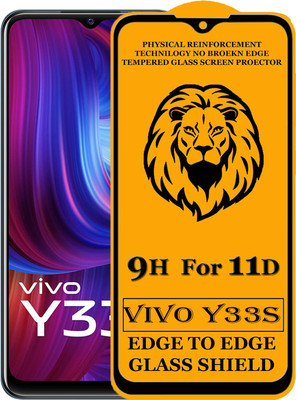 SEVEN7STAR Edge To Edge Tempered Glass for VIVO Y33S(Pack of 1)
