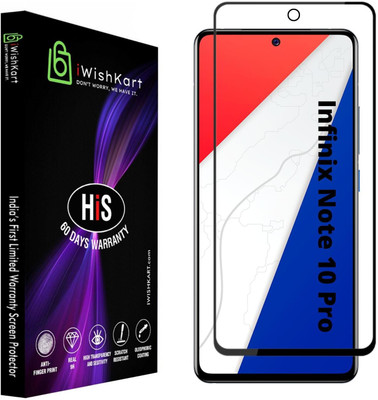iWishKart Edge To Edge Tempered Glass for Infinix Note 10 Pro(Pack of 1)