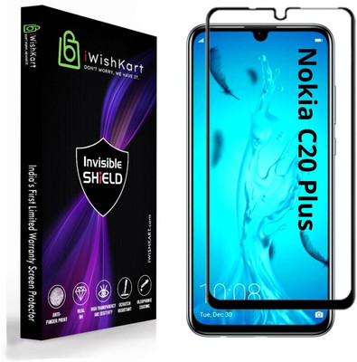 iWishKart Edge To Edge Tempered Glass for Nokia C20 Plus(Pack of 1)